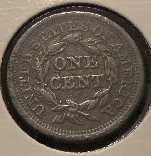 1850 P BRAIDED HAIR LIBERTY HEAD LARGE CENT VF COND BIN 30.00