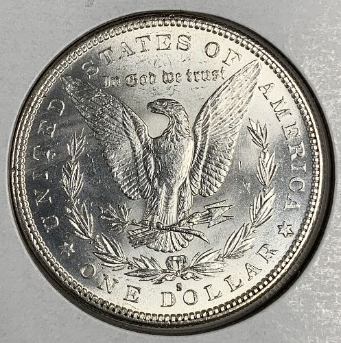 1885-S Morgan Silver Dollar, MS60+ (7231)