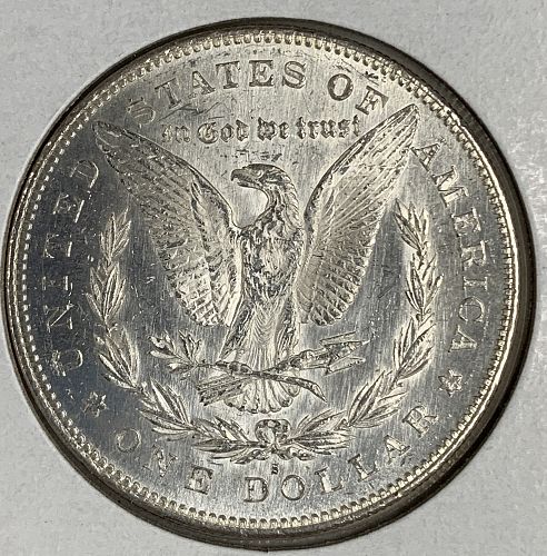 1879-S REV '78  Morgan Silver Dollar, MS60+ (7216)