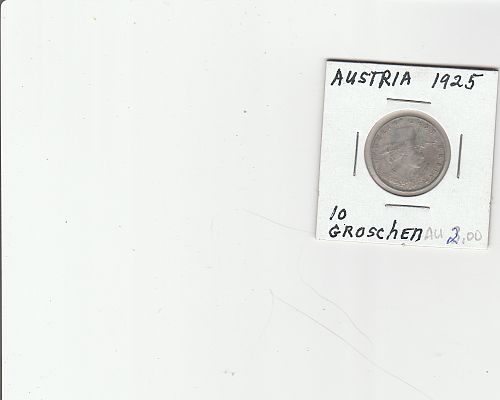 1925  AUSTRIA   10 GROSCHEN