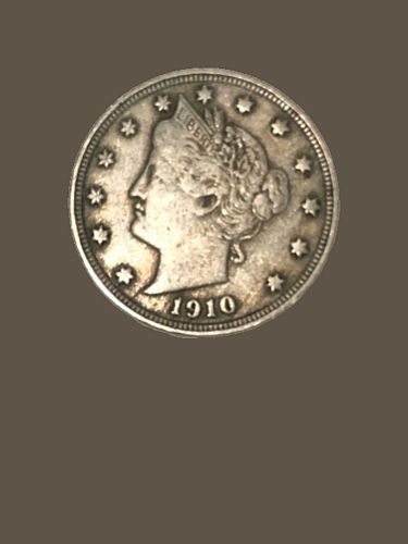 1910 P Liberty Nickel: Very Fine