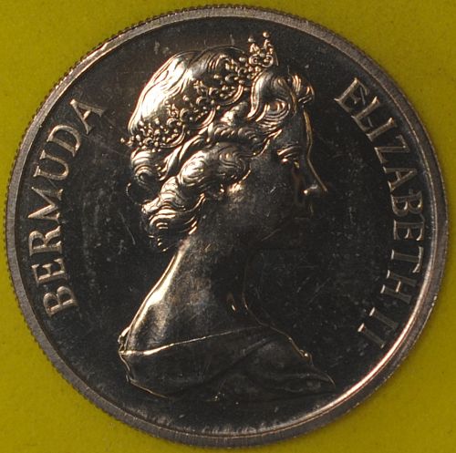 1970 Bermuda 25 Cents Proof