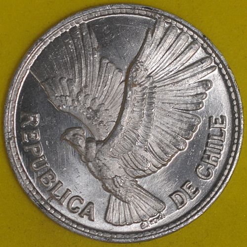 1956 Chile 5 Pesos BU