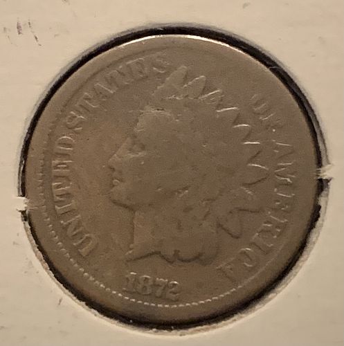 1872 P INDIAN HEAD BOLD N G COND SELLING BELOE GRAY SHEET BIN 96.00