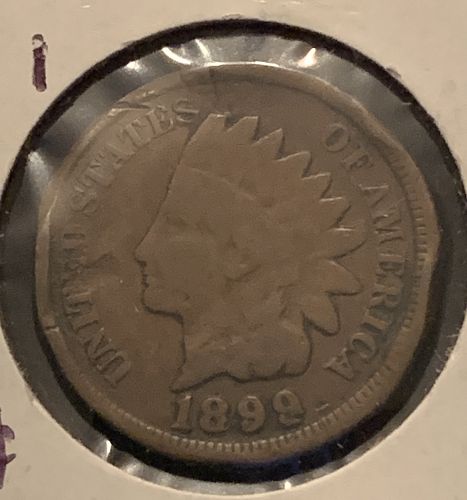1899 P INDIAN HEAD FILLER COIN BIN .50