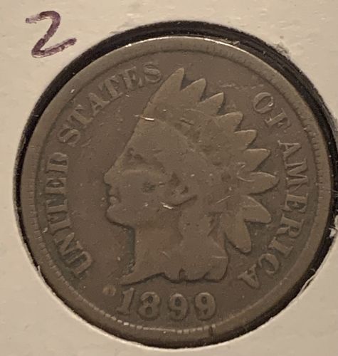 1899 P INDIAN HEAD G COND SELLING BELOW GRAY SHEET BIN 1.00