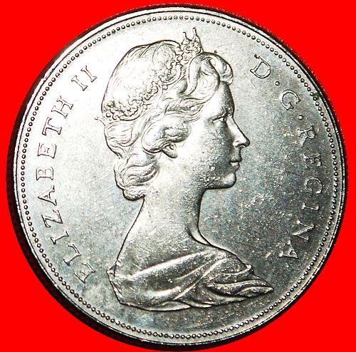 Ⰶ SHIP (1968-1976): CANADA ★ 1 DOLLAR 1972! ELIZABETH II (1953-2022)