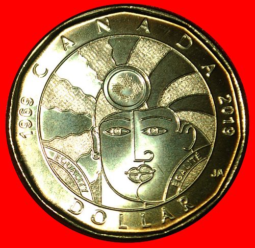 Ⰶ CONTROVERSY GAYS AND LESBIANS:CANADA★ 1 DOLLAR 1969-2019 UNC ELIZABETH II 1953-2022