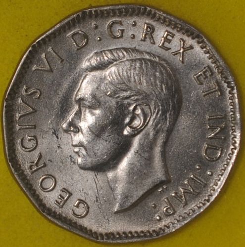 1947ML Canada 5 Cents AU++