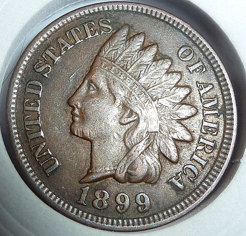 1899 ABOUT UNCIRCULATED  Indian Cent Grades ( 125-19)