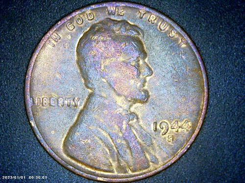 1944 S Lincoln Wheat Cent Sharpe
