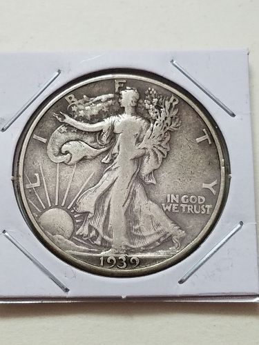 1939 D Walking Liberty Silver Half Dollar