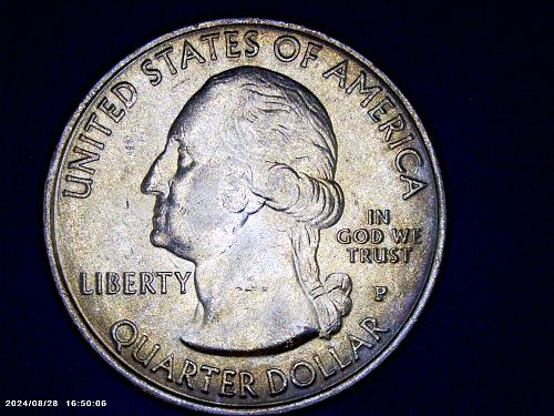 2016 P Harpers Ferry Brilliant Uncirculated Beautiful Rainbow Toning