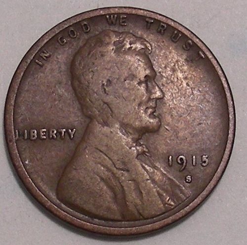 1915-S Lincoln Cent, Starter grade