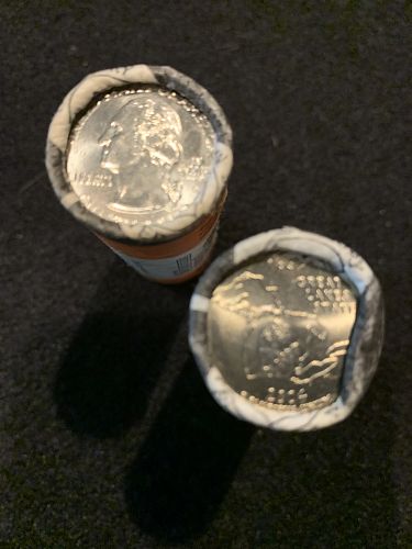 Michigan P&D US Mint Wrapped Rolls Quarters