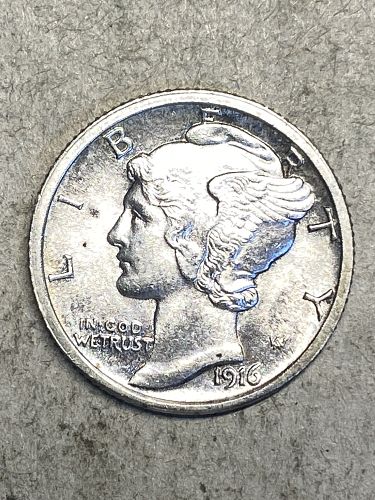 1916 Mercury Dime MS64 FSB