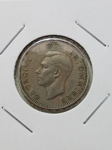 1948 UK 1 Shilling George VI Scottish crest with IND:IMP United Kingdom Great Britain