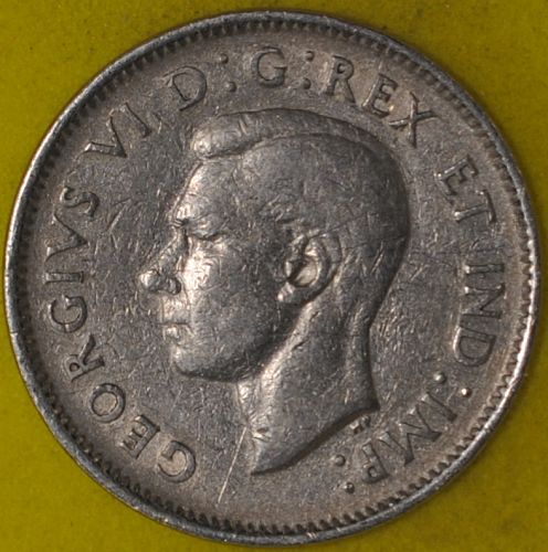 1937 Dot Canada 5 Cents VF