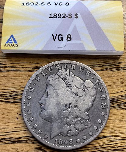 Better date 1992S Morgan dollar in VERY GOOD 8 condition