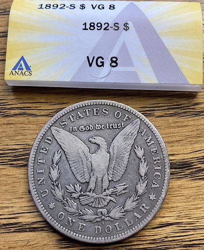Better date 1992S Morgan dollar in VERY GOOD 8 condition
