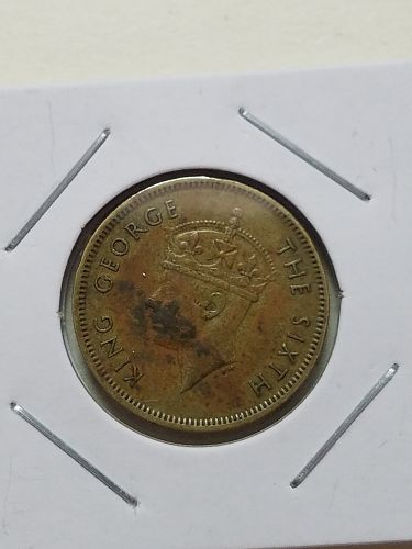 1948 Hong Kong China 10 Cents - George VI