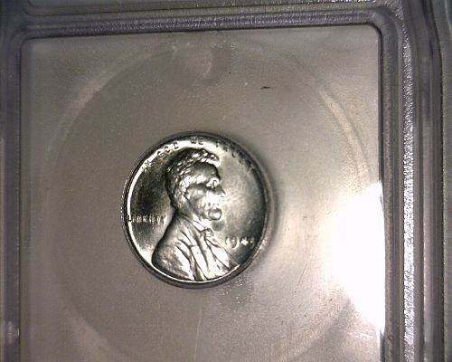 1943  LINCOLN STEEL CENT   ICG  MS-64     NICE LOOKING COIN!!