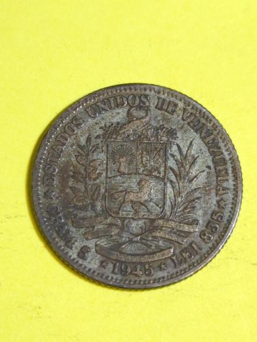 1945 Venezuelan 1 Bolivar - Silver