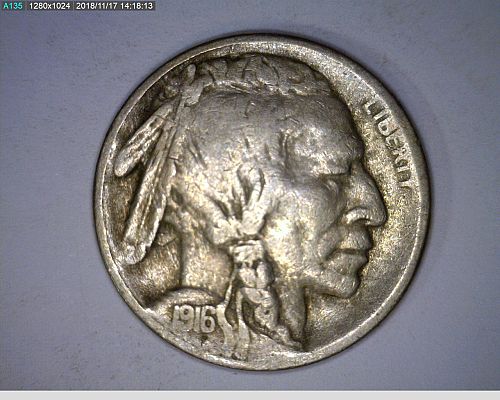 1916 S Buffalo Nickel 69-287