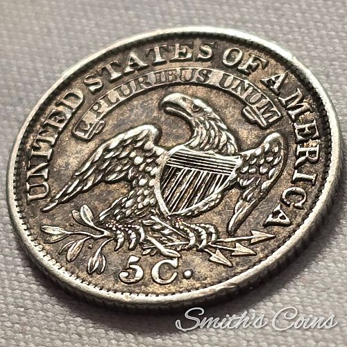 1834 ~ Capped Bust Half Dime ~ VF-35 ~ LM-1, R-2