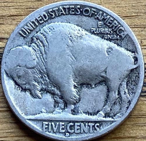 1917D buffalo nickel in VERY GOOD condition