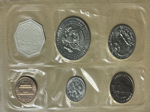 1964 United States Proof Set 5-Coin Set