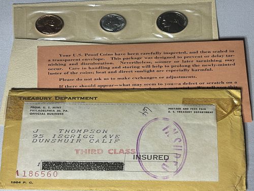 1964 United States Proof Set 5-Coin Set