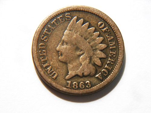 1863 CN Indian Head Cent