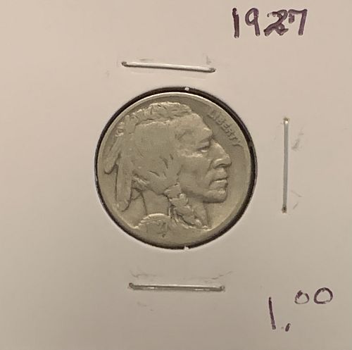 1927 BUFFALO NICKEL G COND SELLING BELOW GRAY SHEET BIN 1.00