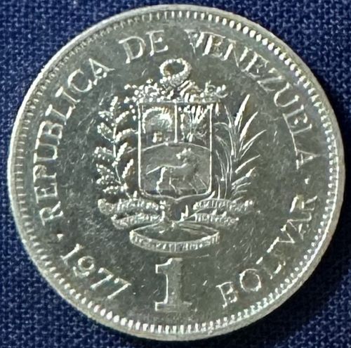 Venezuela - 1977- 1 Bolivar [#1]