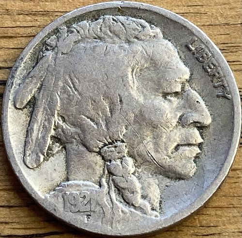 1921 Buffalo nickel in FINE condition