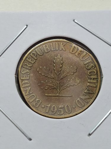 1950 F Germany 10 Pfennigs