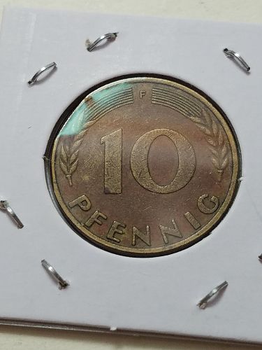 1950 F Germany 10 Pfennigs