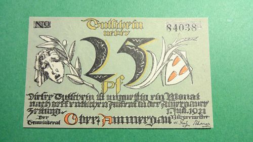Germany 1921  25 Pfennig  Notgeld  Banknote  👀