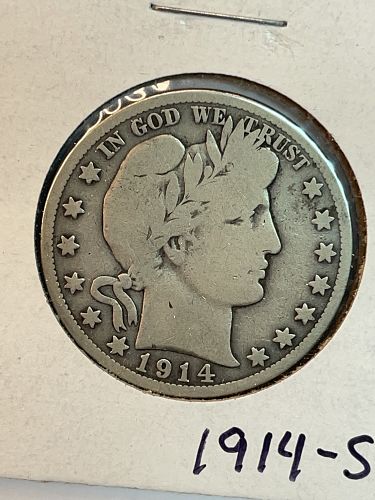 1914-S Barber Half Dollar