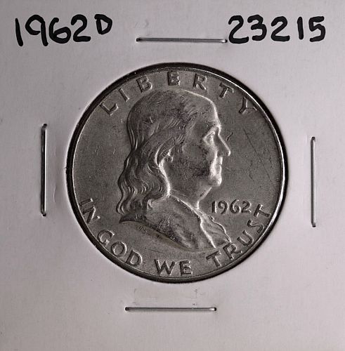 1962 D FRANKLIN SILVER HALF DOLLAR #23215