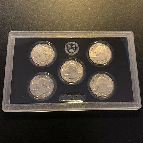 Lot of (3)...2017 Enhanced Uncirculated ATB Quarter Sets. Sealed, Unsearched.
