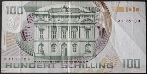 Austria P150 100 Schilling VF
