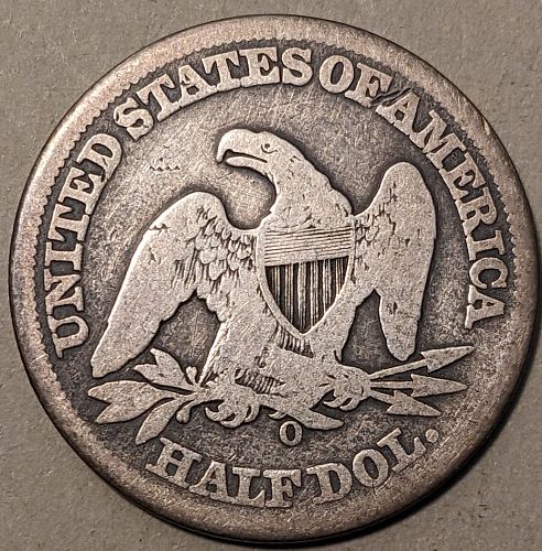 1849-O Seated Liberty Half