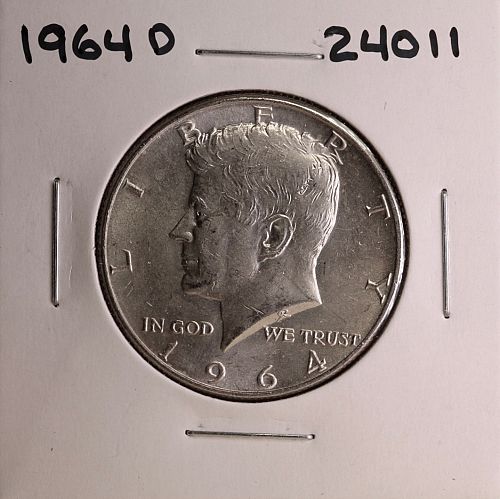 1964 D KENNEDY SILVER HALF DOLLAR #24011