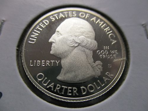 2011-S  Chickasaw Silver Proof Am the Beautiful Quarter.  Item: 25 AB11SCH-01.