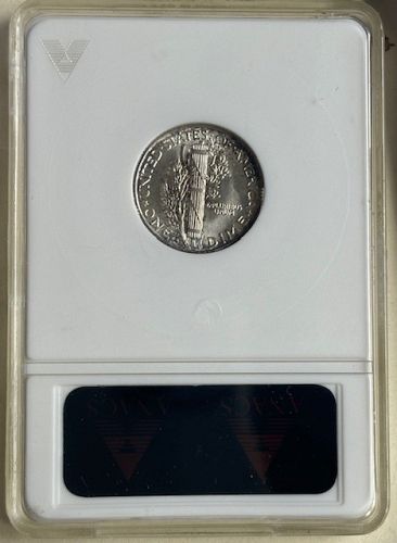 1939-S Mercury Dime ANACS graded MS 65