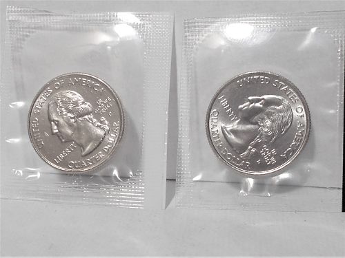 2004 P and D Michigan state quarters in orig US Mint cello