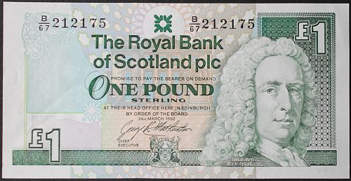 Scotland P351c Pound AU+ #2