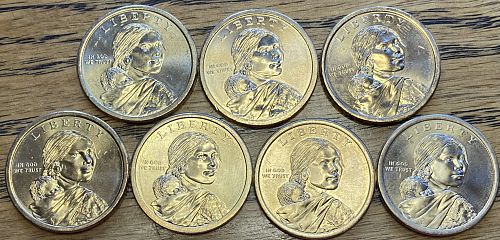 2009-2015 Sacagawea dollar Denver minted lot in MINT STATE condition